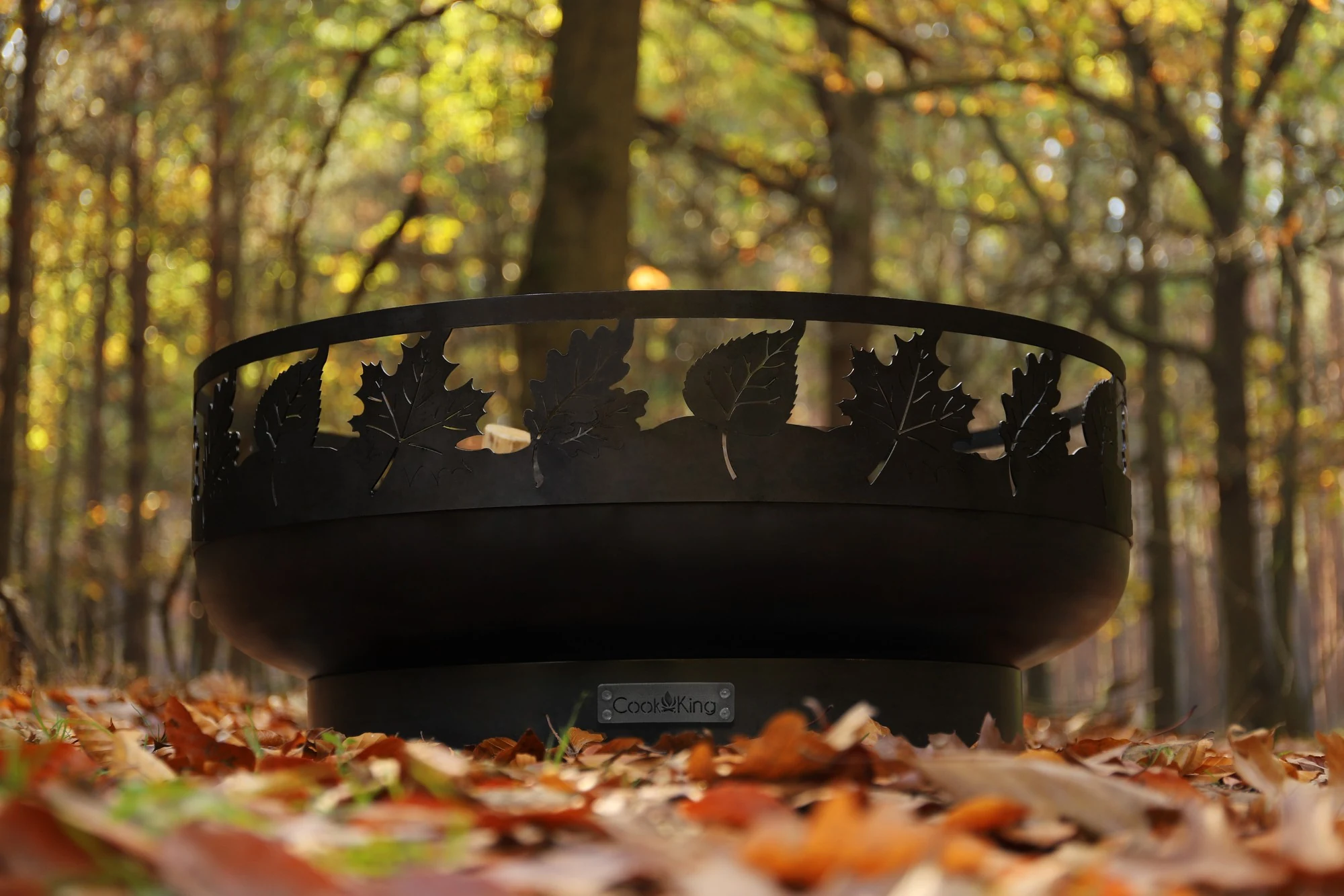 COOK KING fire bowl in an autumn forest