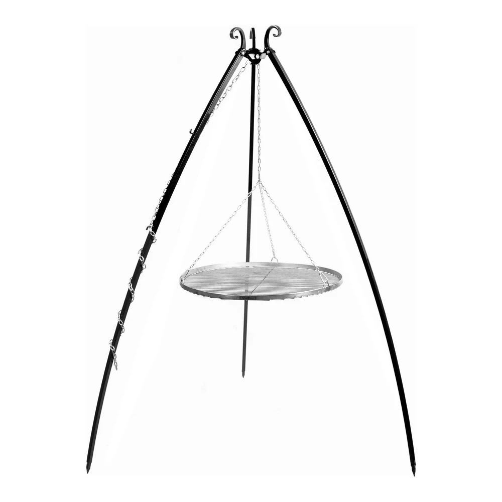 COOK KING 200 cm Tripod with Stainless Steel Grate - Tripod Grills